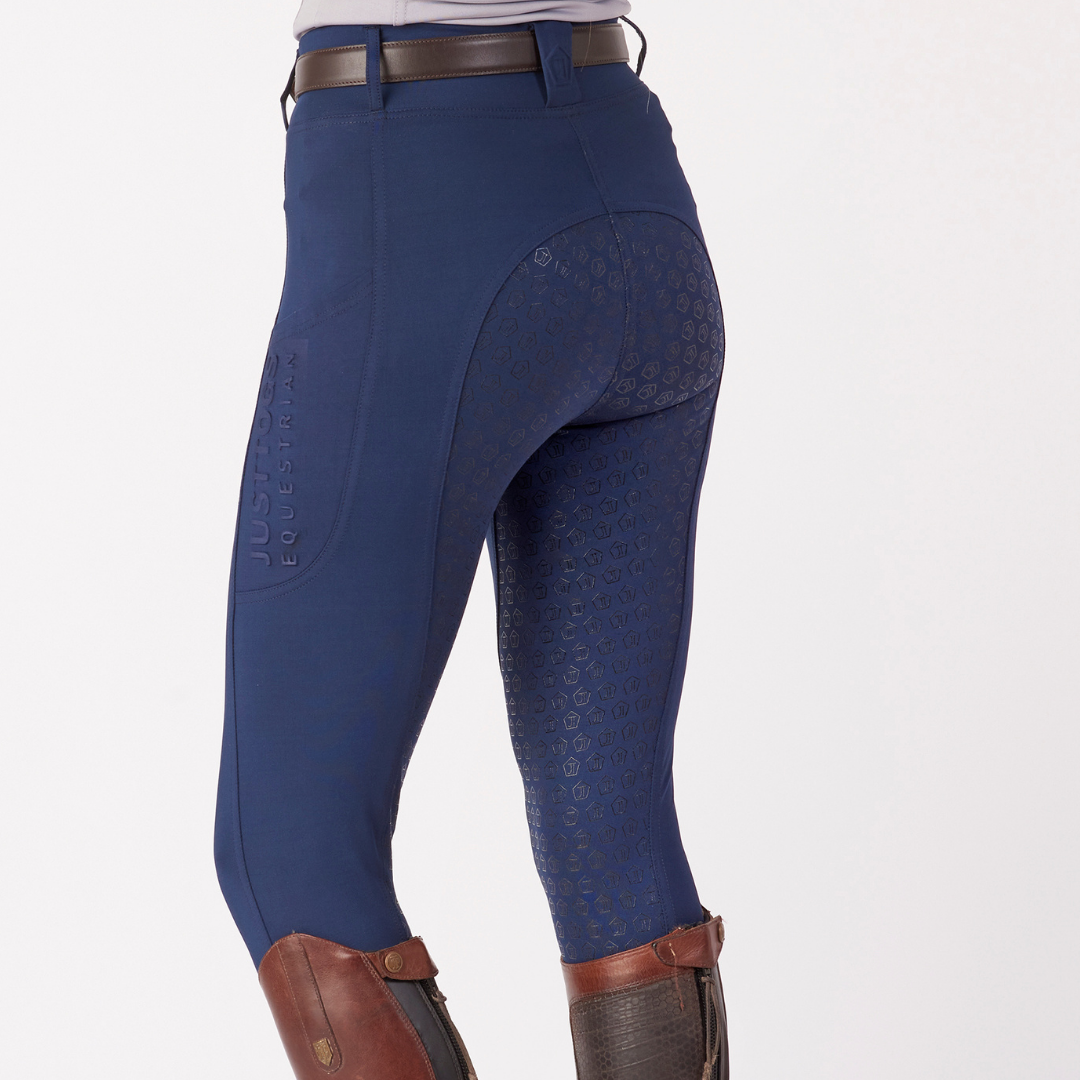 NEW Just Togs Heritage Ladies Breeches with Full Gel Seat in Teal Sizes 8-16 